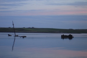 Dusk on the Churchill barriers: Iain Crampton