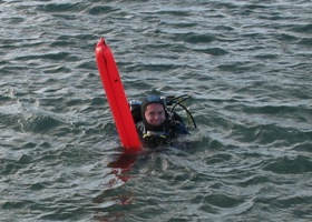 A bit choppy, but Iain is grinning because his suit is fixed!