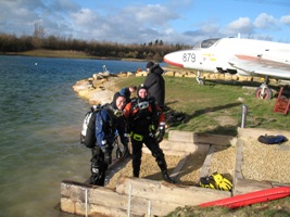 Clive and Iain in the sunshine (no idea who the bloke in the background is).